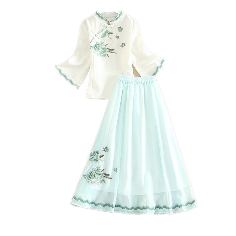 Robe Hanfu féerique fille - Ensemble 2 pièces