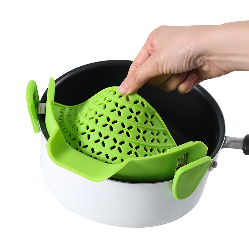 Bouchon d'égouttage latéral en silicone pour casserole, accessoire de cuisine