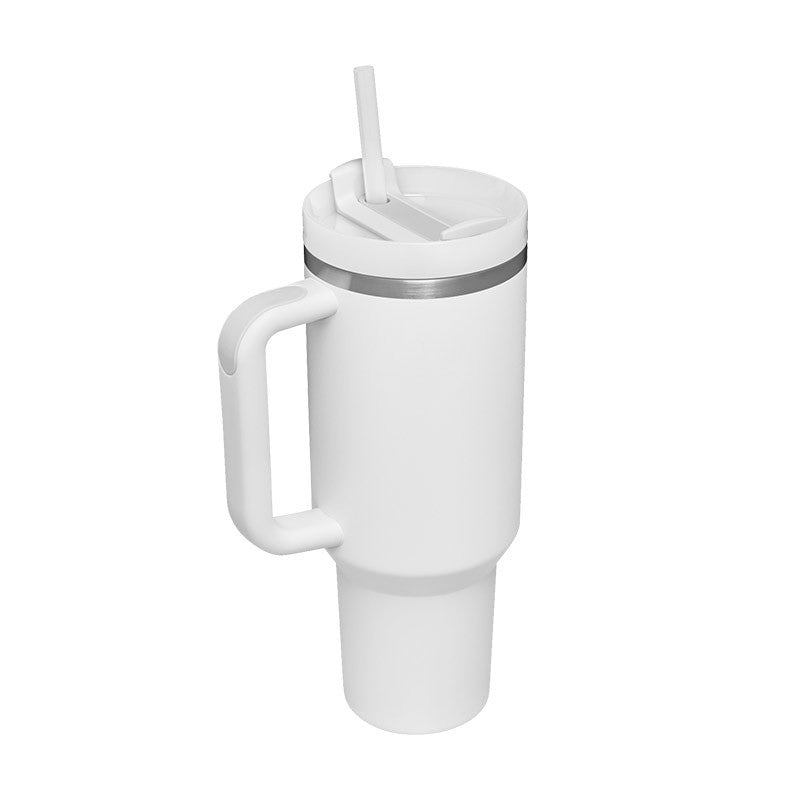 Gobelet isotherme 1,2 L avec anse et paille – Acier inoxydable anti-fuites