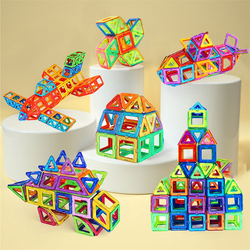 Blocs de construction magnétiques à monter soi-même, jouets magnétiques pour enfants, ensemble de construction design, cadeaux pour enfants