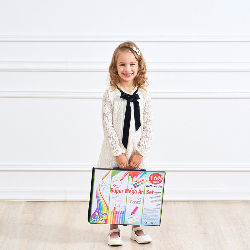 Coffret de peinture, fournitures scolaires, ensemble de pinceaux, coffret de pastels à l'huile, ensemble de stylos aquarelle