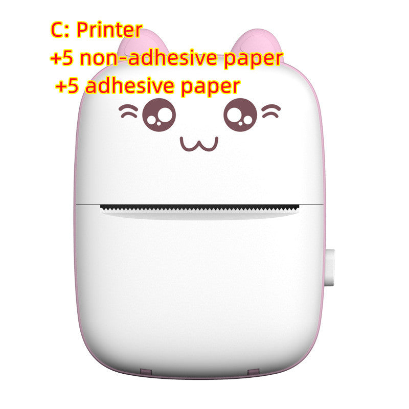 Mini imprimante portable Bluetooth WiFi, nouvelle imprimante pour téléphone portable, impression de photos et de titres, impression rapide, imprimante d'étiquettes d'erreur pour étudiants.