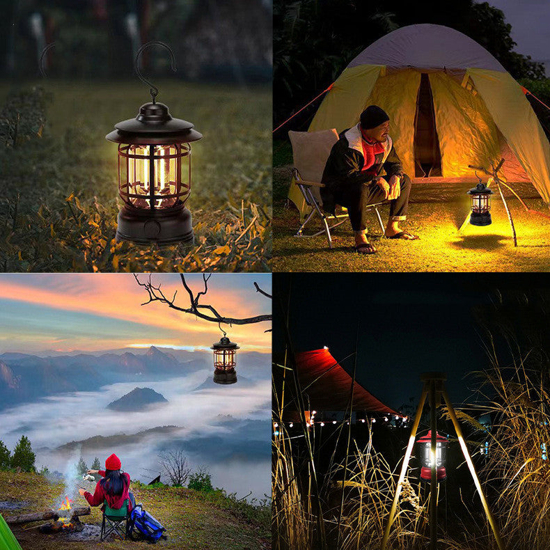 Lampe d'ambiance LED de recharge pour le camping en extérieur