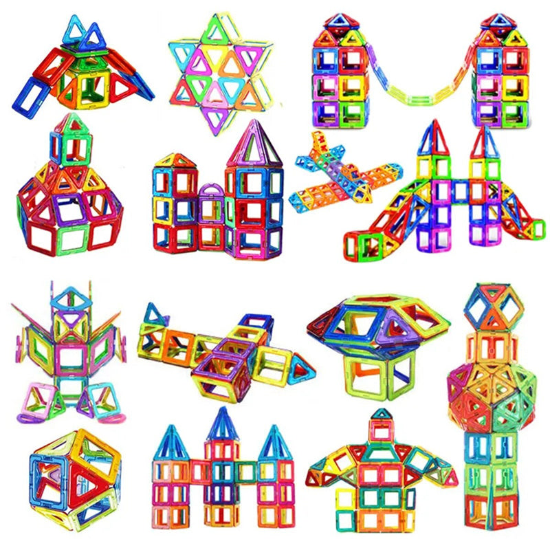Blocs de construction magnétiques à monter soi-même, jouets magnétiques pour enfants, ensemble de construction design, cadeaux pour enfants