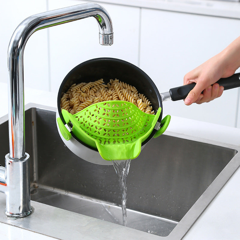 Bouchon d'égouttage latéral en silicone pour casserole, accessoire de cuisine