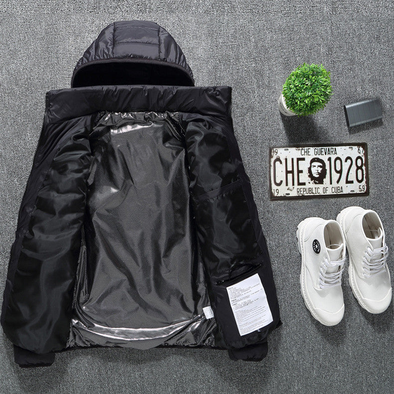 Veste chauffante d'hiver, manteau en coton électrique USB, fermeture éclair, vêtement thermique chauffant, gilet chauffant pour homme