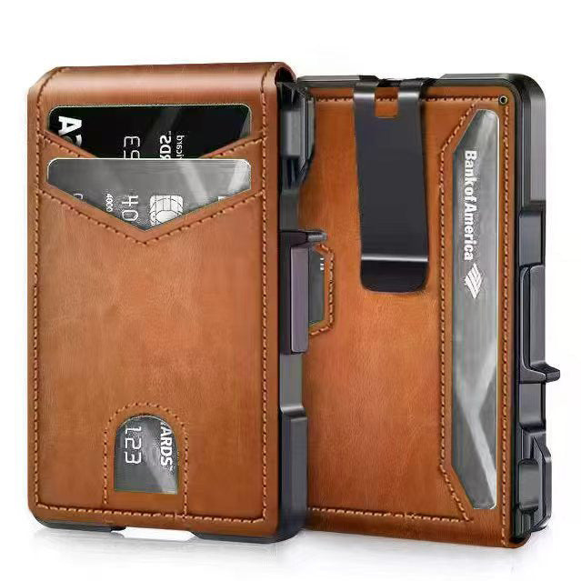 Porte-cartes pliable en fibre de carbone