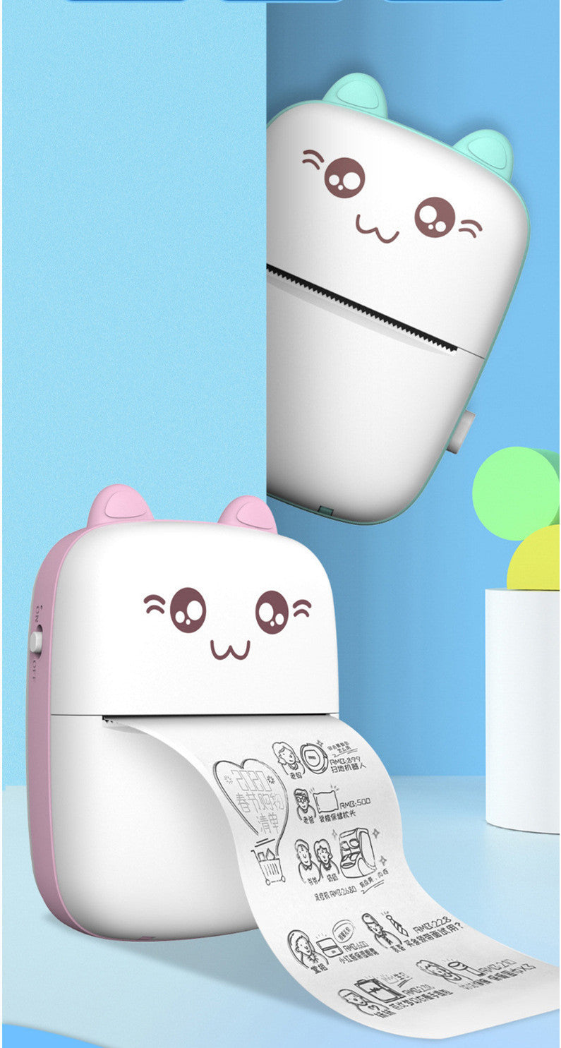 Mini imprimante portable Bluetooth WiFi, nouvelle imprimante pour téléphone portable, impression de photos et de titres, impression rapide, imprimante d'étiquettes d'erreur pour étudiants.