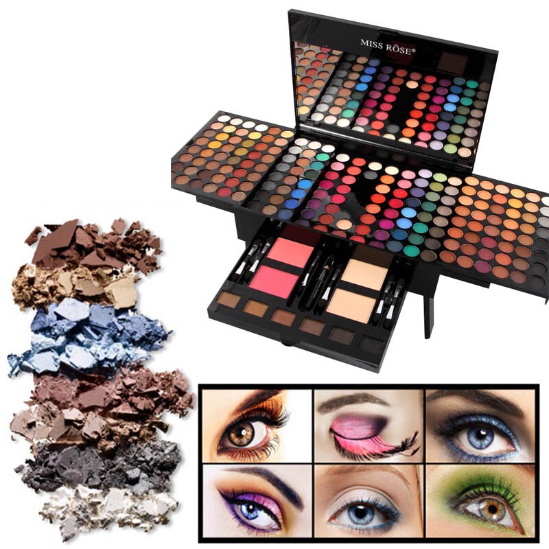 Coffret de 180 fards à paupières et blush, palette de maquillage personnalisée en forme de piano