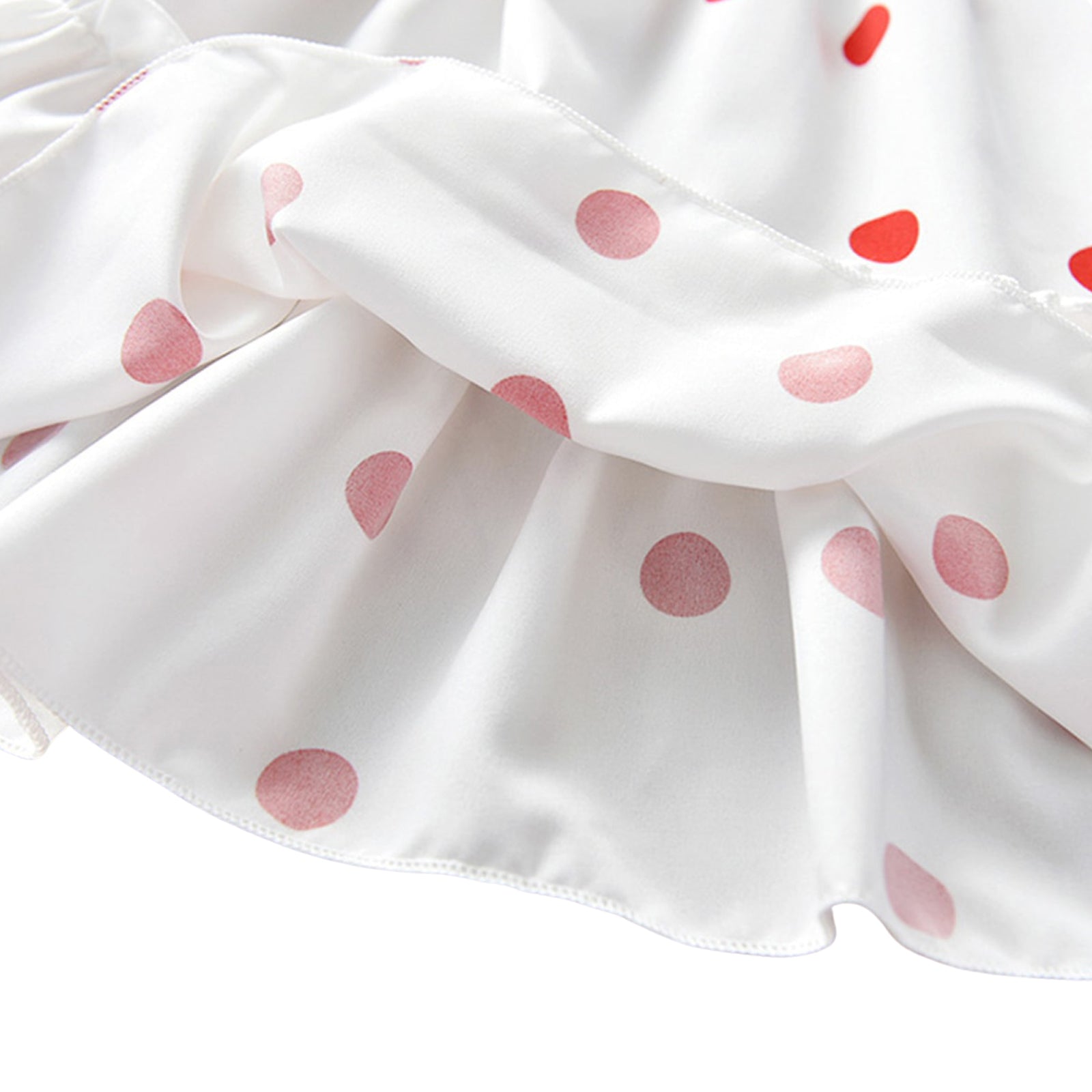 Robe d'été fille - Dentelle et pois