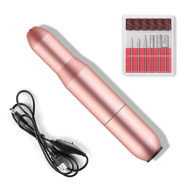 Machine de manucure électrique pour ongles, kit de manucure avec charge USB, fraise et outil de pédicure.