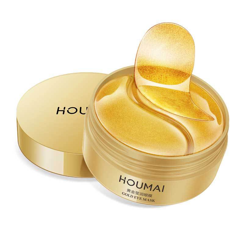 Masque contour des yeux Houmai Lady 24k à l'or, soin hydratant pour la peau