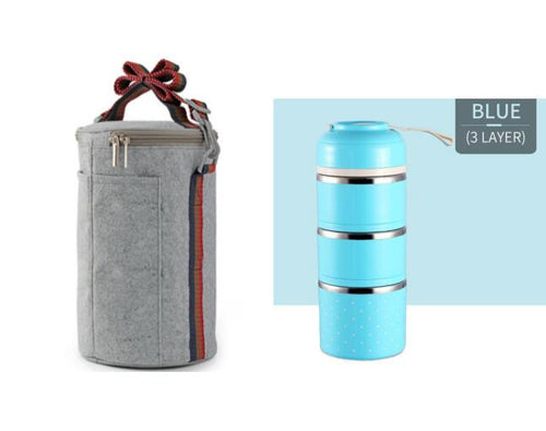 Portable Stainless Steel Lunch Box – Hot & Fresh Meals