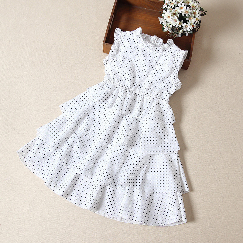 Robe d'été style étranger pour bébé fille à manches courtes