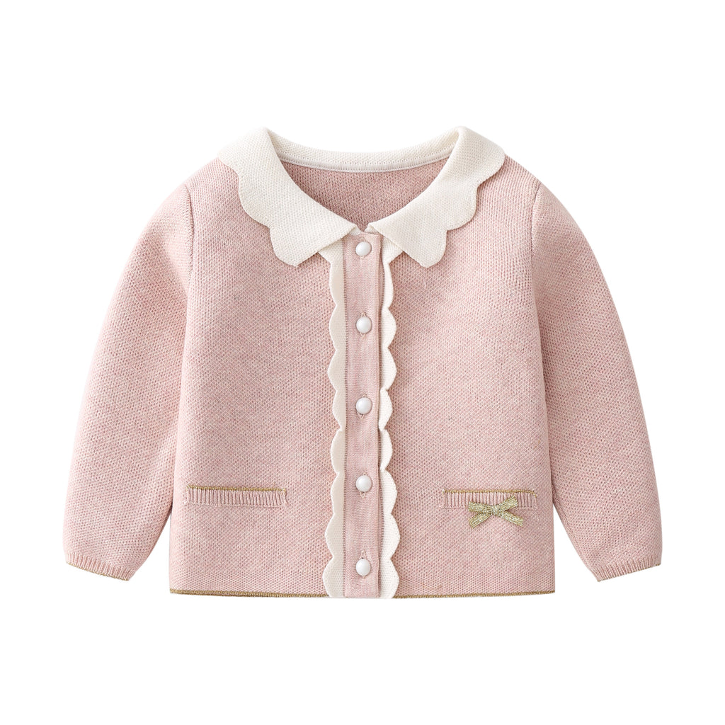 Ensemble bébé fille - Cardigan et jupe en maille coton