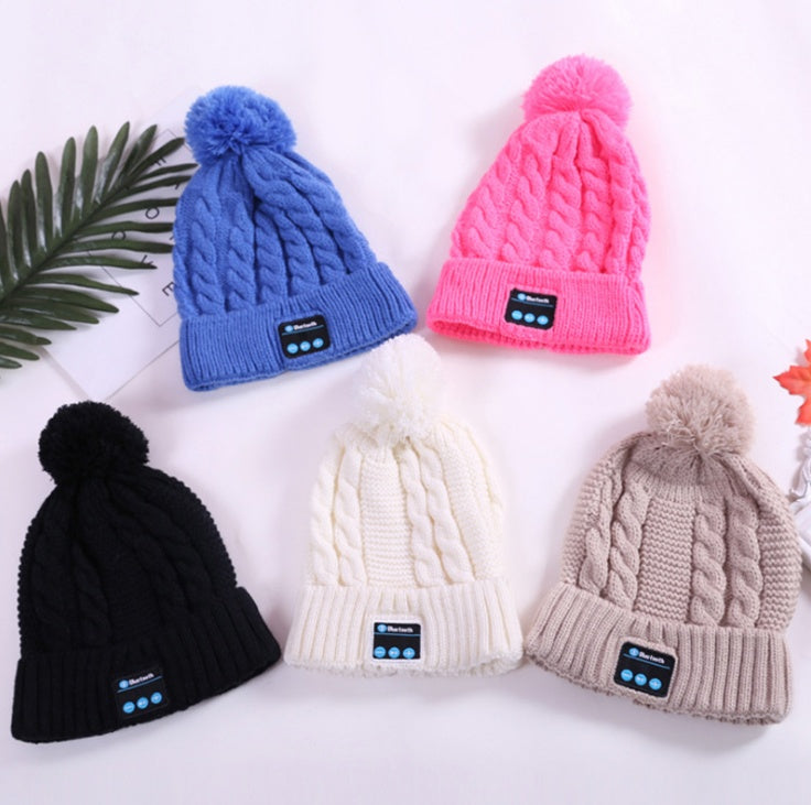 Musique Bluetooth en tricot chaud d'hiver
