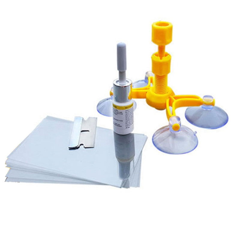 Kit de réparation automobile pour vitres de voiture, outil de réparation pour rayures et fissures, polissage de pare-brise.