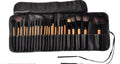 Coffret cadeau de 24 pinceaux de maquillage professionnels pour sourcils, poudre, fond de teint et fards à paupières.