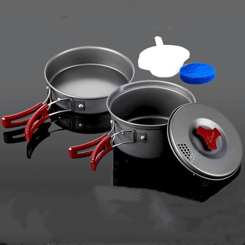 Ensemble de cuisine de pique-nique, ensemble de casseroles de camping, casserole de camping