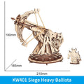 Robotime ROKR Siege Heavy Ballista - Puzzle 3D en bois - Jeu de guerre à assembler - Cadeau pour enfants - KW401