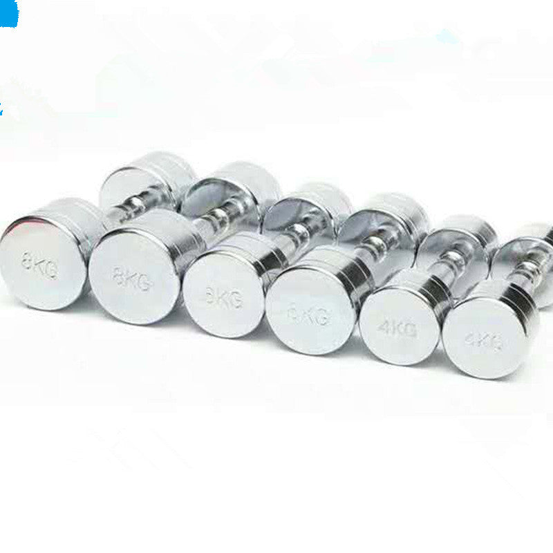 Haltères de musculation en acier électroplaqués