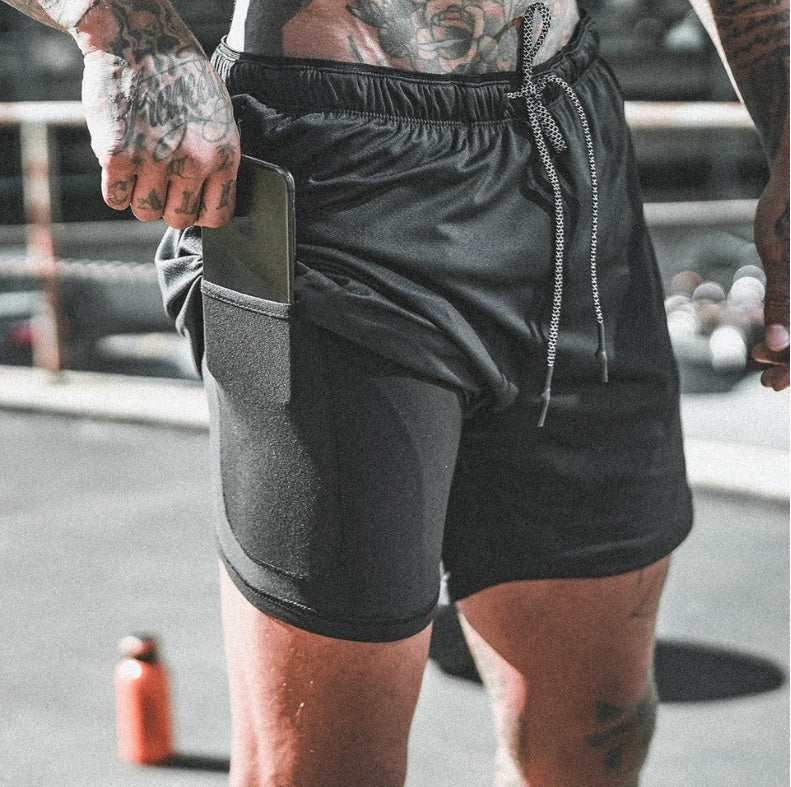Short de compression à poches