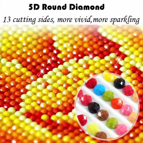 Broderie diamant 5D DIY crâne Halloween – Point de croix décoratif