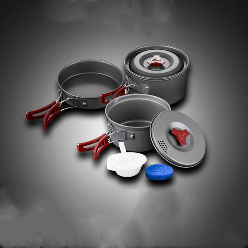 Ensemble de cuisine de pique-nique, ensemble de casseroles de camping, casserole de camping