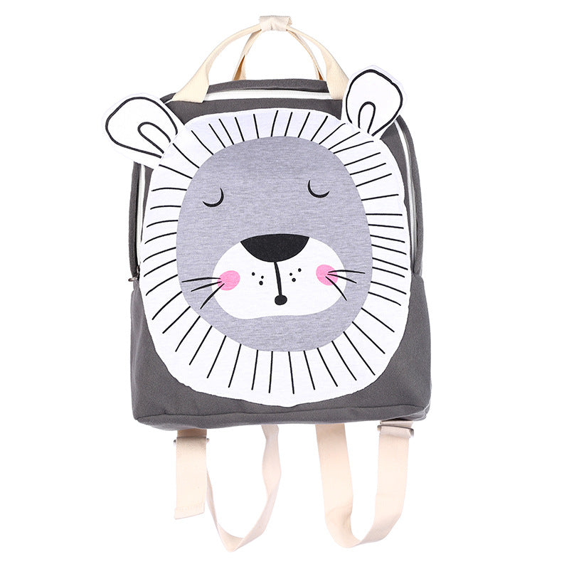 Sac à dos scolaire pour enfants avec motif animal en 3D