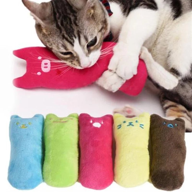 Jouet pour chat à l'herbe à chat, coussin interactif, accessoires pour animaux de compagnie, coussin en peluche pour les dents, jouet à mâcher à la menthe