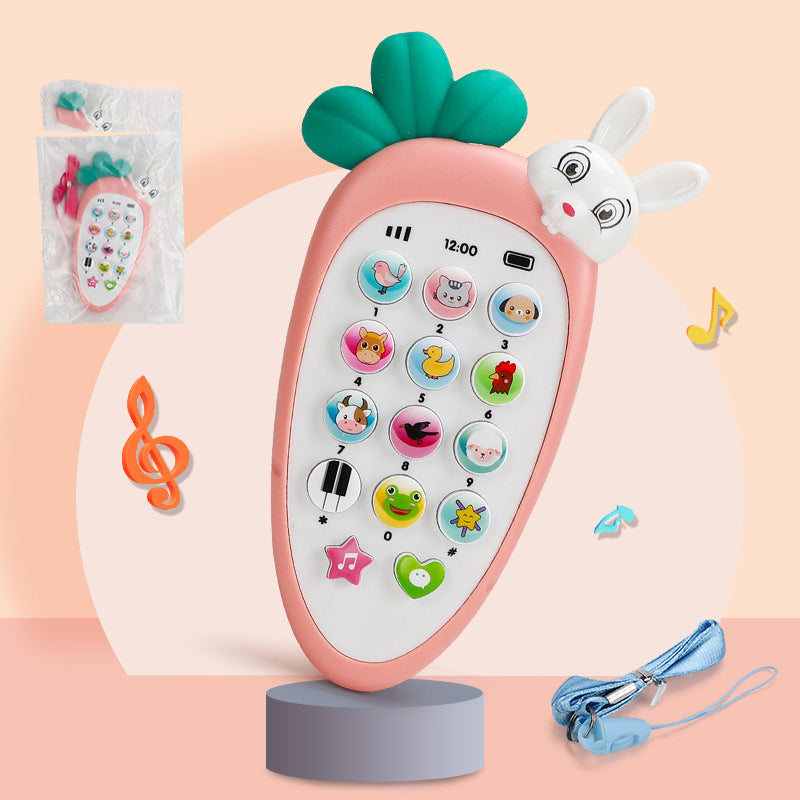 Téléphone électronique jouet musical pour bébé, jouet éducatif pour la petite enfance, jouet de simulation de téléphone multifonction