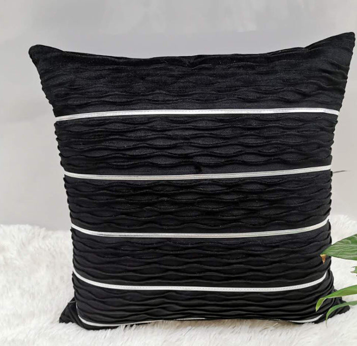 Housse de coussin velours peluche luxe 45x45 cm