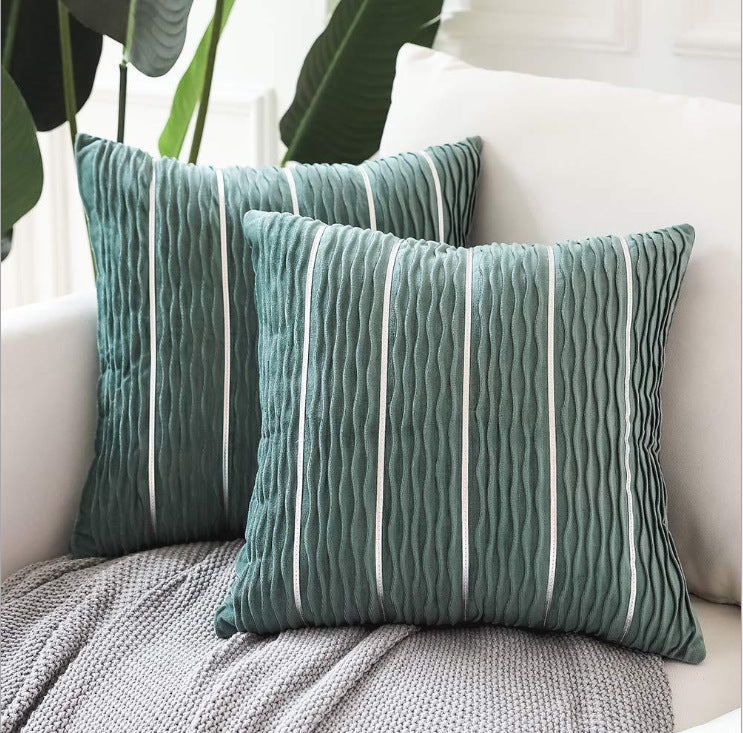 Housse de coussin velours peluche luxe 45x45 cm