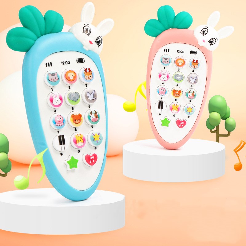 Téléphone électronique jouet musical pour bébé, jouet éducatif pour la petite enfance, jouet de simulation de téléphone multifonction