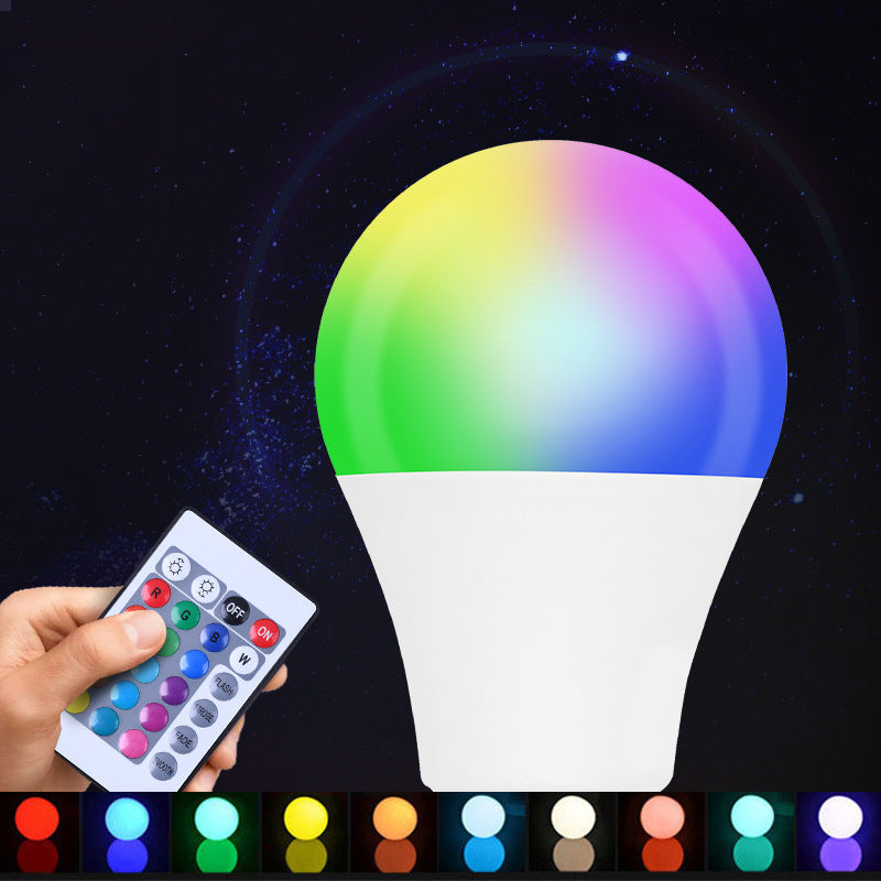Ampoule LED multicolore à 16 couleurs avec télécommande, couleurs RVB, intensité lumineuse intelligente pour intérieur