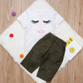 Ensemble Pudcoco pour bébé fille (6 mois-4 ans) : haut à cils, t-shirt, pantalon, legging.