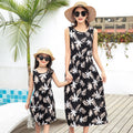 Gilet de plage mère-fille jupe longue