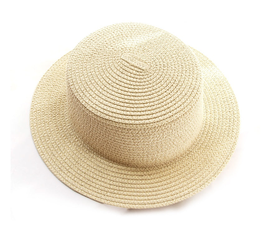 Chapeau de paille pliable d'été pour femme, léger et léger, avec protection solaire, style pêcheur, idéal pour la plage et les activités de plein air (vente en gros).