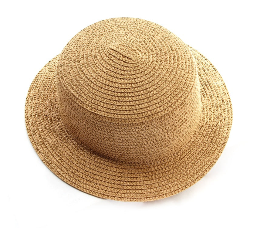 Chapeau de paille pliable d'été pour femme, léger et léger, avec protection solaire, style pêcheur, idéal pour la plage et les activités de plein air (vente en gros).