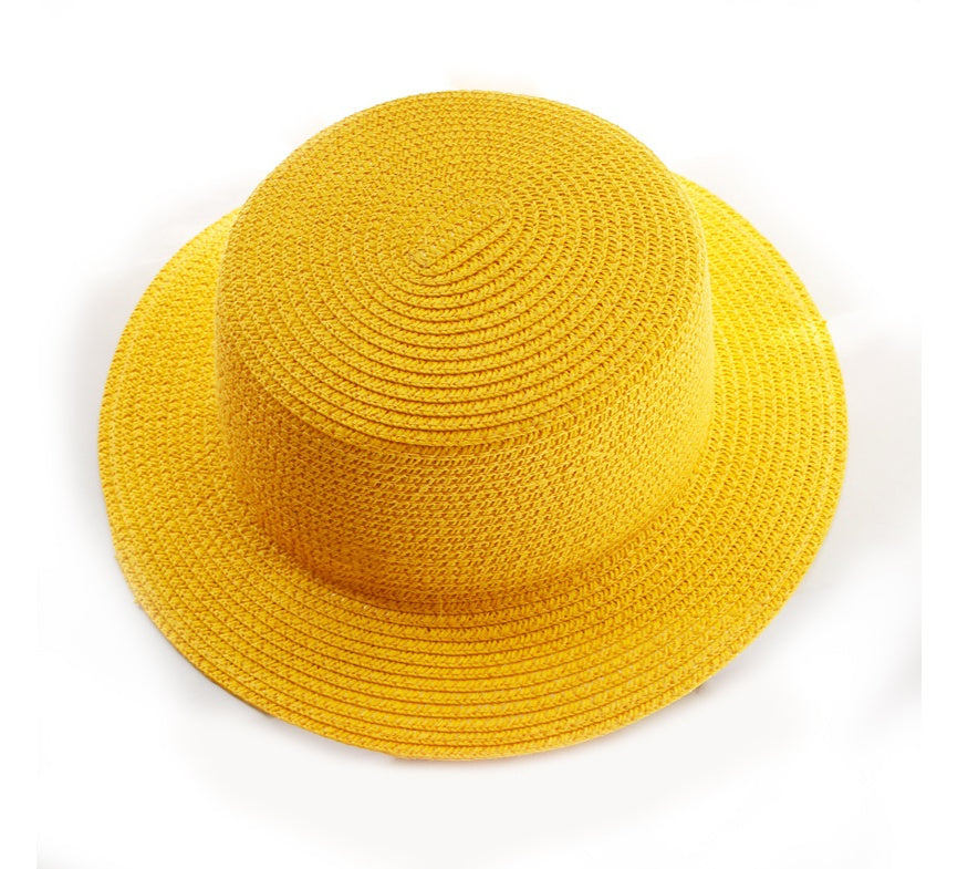 Chapeau de paille pliable d'été pour femme, léger et léger, avec protection solaire, style pêcheur, idéal pour la plage et les activités de plein air (vente en gros).
