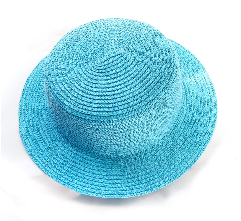 Chapeau de paille pliable d'été pour femme, léger et léger, avec protection solaire, style pêcheur, idéal pour la plage et les activités de plein air (vente en gros).