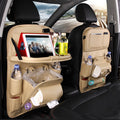 Sac de rangement de voiture en cuir PU multifonction, plateau de dossier de siège, sac de suspension étanche, organisateur de voiture, accessoires intérieurs automobiles