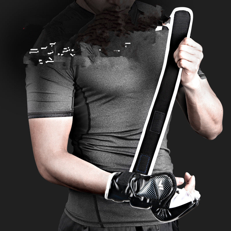 Gants de boxe demi-doigts MMA Muay Thaï sac de frappe