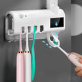 Stérilisateur UV intelligent pour brosses à dents, distributeur automatique de dentifrice, porte-brosse à dents et dentifrice