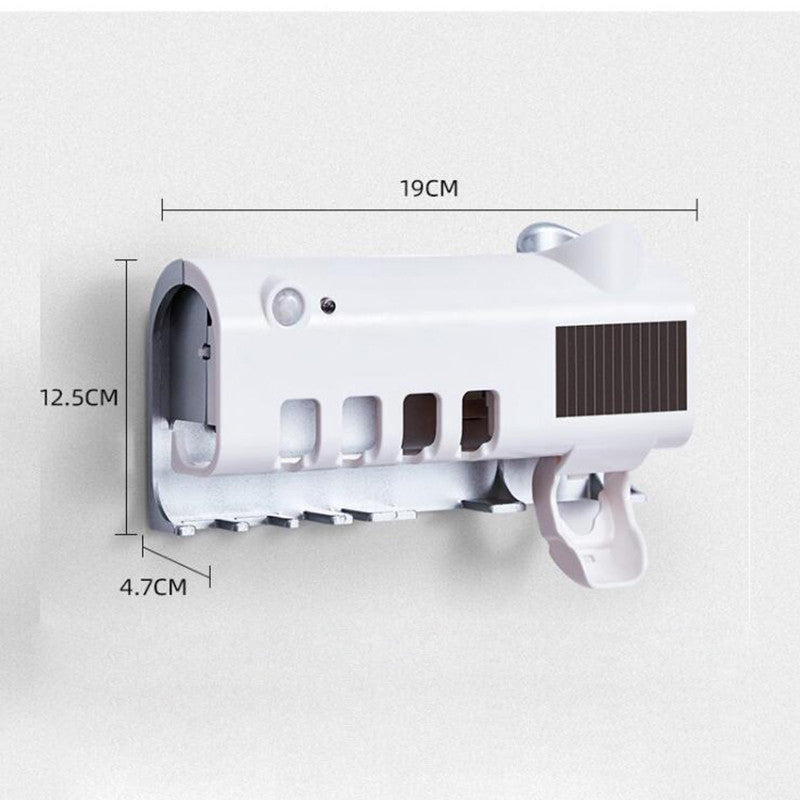 Stérilisateur UV intelligent pour brosses à dents, distributeur automatique de dentifrice, porte-brosse à dents et dentifrice