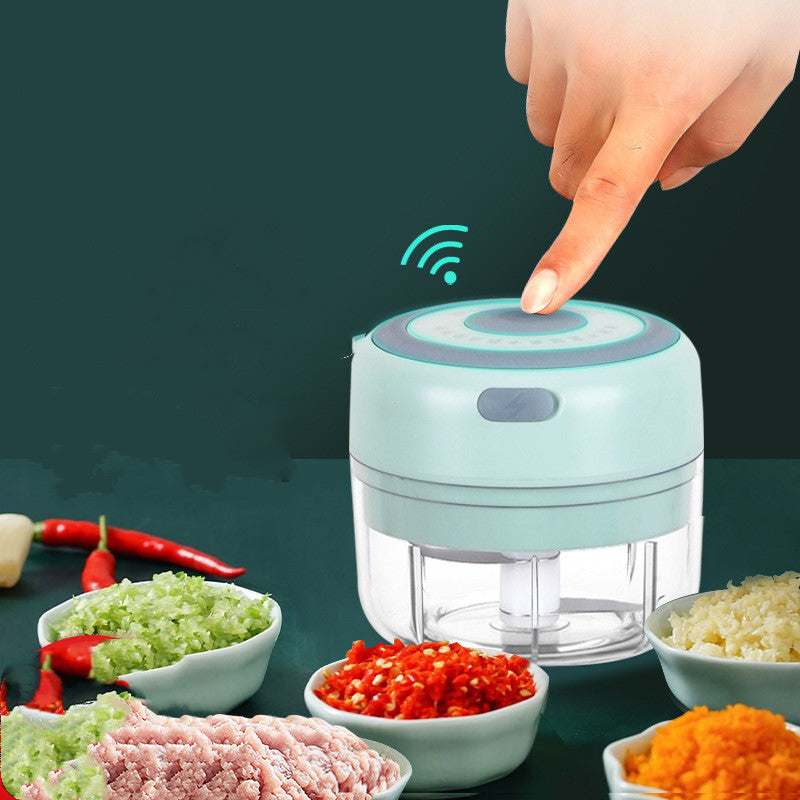 Mini hachoir à ail électrique rechargeable par USB, presse-gingembre, broyeur de légumes et piments robuste et durable, outil de cuisine