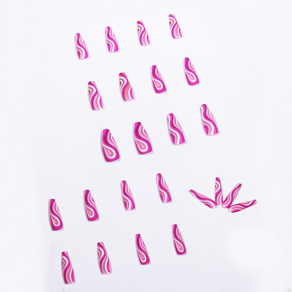 Faux ongles artistiques détachables et portables, à coller