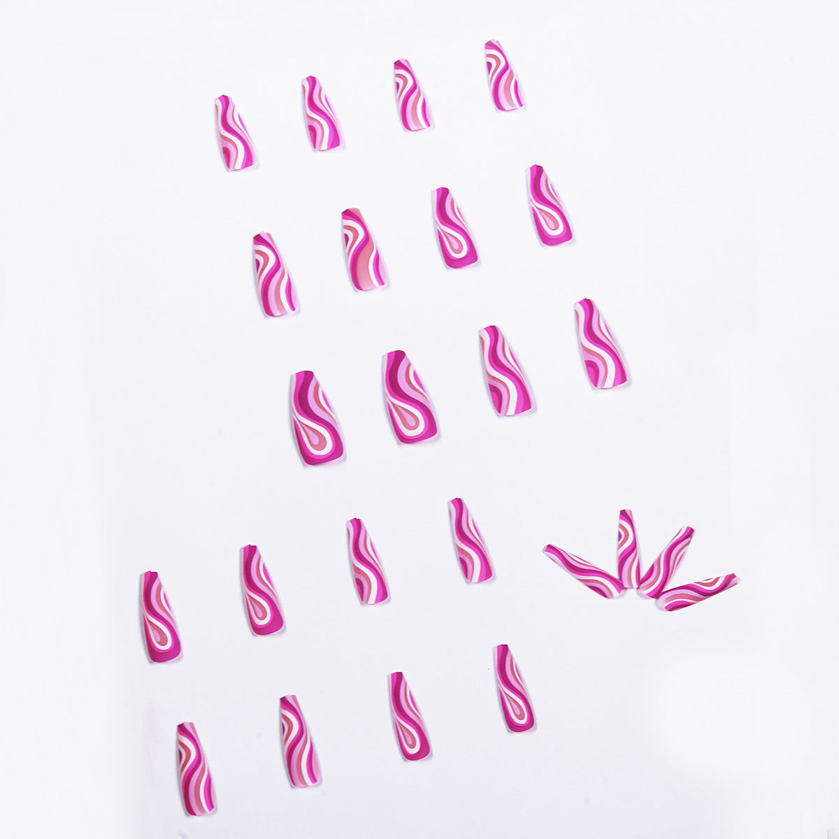 Faux ongles artistiques détachables et portables, à coller