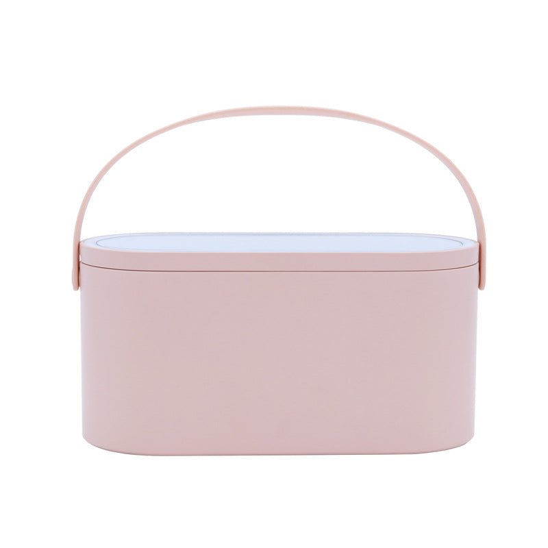 Mini coffret de maquillage portable Creative Muid avec miroir de maquillage LED rechargeable et veilleuse, idéal pour les voyages et pour les bureaux.