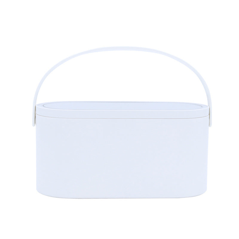Mini coffret de maquillage portable Creative Muid avec miroir de maquillage LED rechargeable et veilleuse, idéal pour les voyages et pour les bureaux.